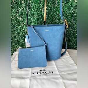 Coach Bleecker Bucket 21 Bag Sea Blue Women's Bag NWT